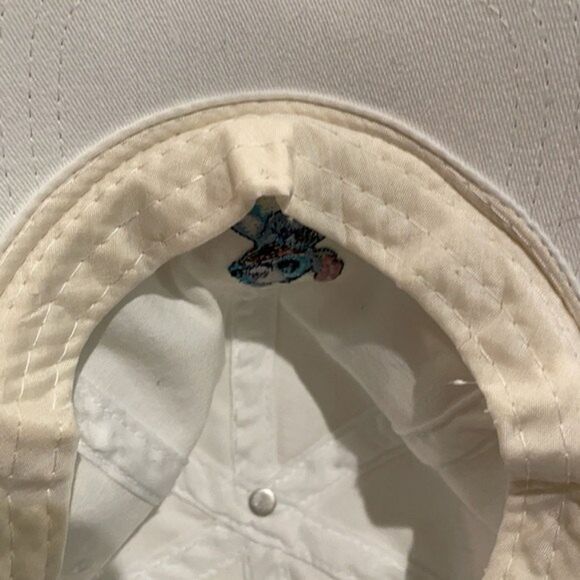 Disney Lilo & Stitch Embroidered White Hat Cap OS Cotton Adjustable - Picture 9 of 11